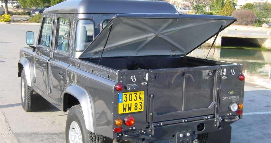 Couvre benne pour pickup et 4x4 Land Rover Defender